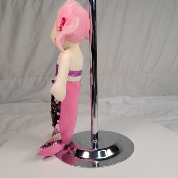 Dandee Mermaid Plush Doll Pink Sequin Tail - Picture 3 of 8